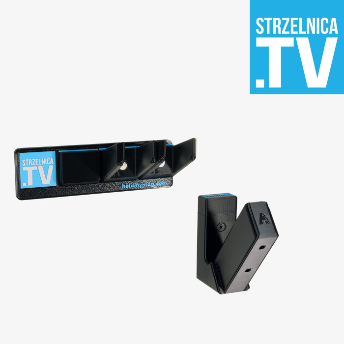 Szafa Kwiatka Uchwyt na Pistolet GLOCK i 2 Magaznki (Glock 19/44) - HoldmyMag uchwyt magnetyczny